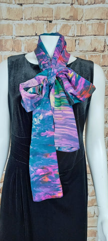 A Silk Tie Dye Scarf