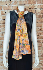 A Vintage Style Floral Scarf