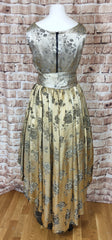 Distressed Silk Top And Skirt