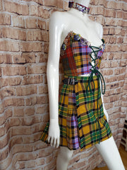 Bright Mini Frankenkilt , Top And Necklace