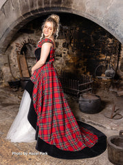 The Lenzie, Removable Bridal Train.
