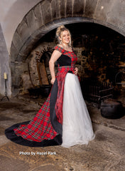 The Lenzie, Removable Bridal Train.