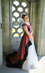 The Lenzie, Removable Bridal Train.