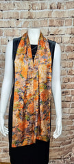 A Vintage Style Floral Scarf